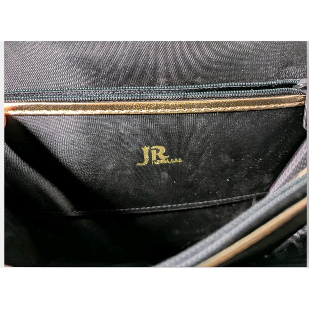 1970s Gray Vinyl Handbag by JR Florida, Vintage Top Handle Purse Retro - Picture 5 of 14